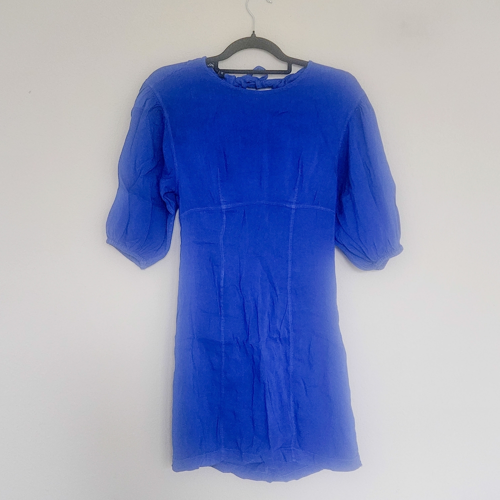 Zara Vibrant Blue Mini Dress